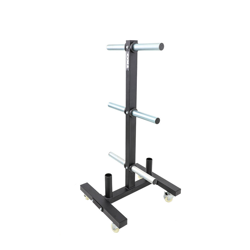 TKO Strength Bumper Plate Rack With Wheels 851VBR