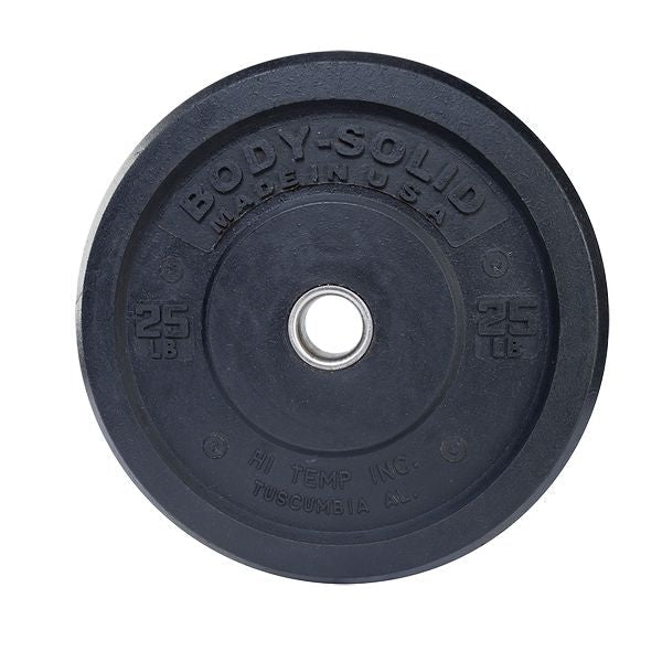 Body-Solid 25LB BLACK BUMPER PLATES