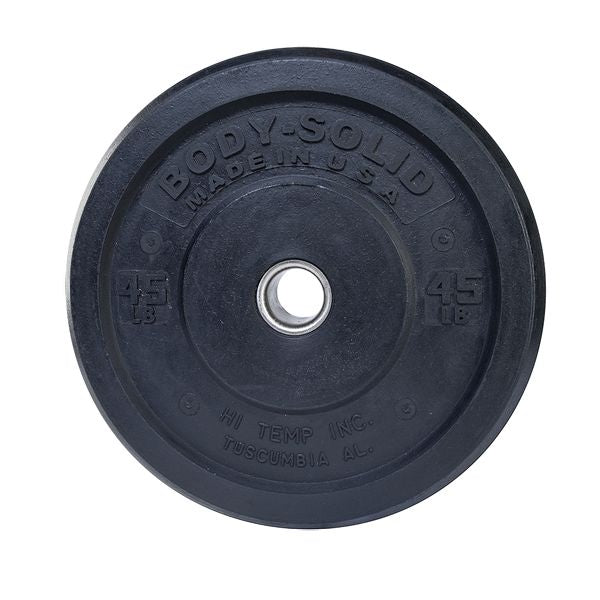 Body-Solid 45LB BLACK BUMPER PLATES