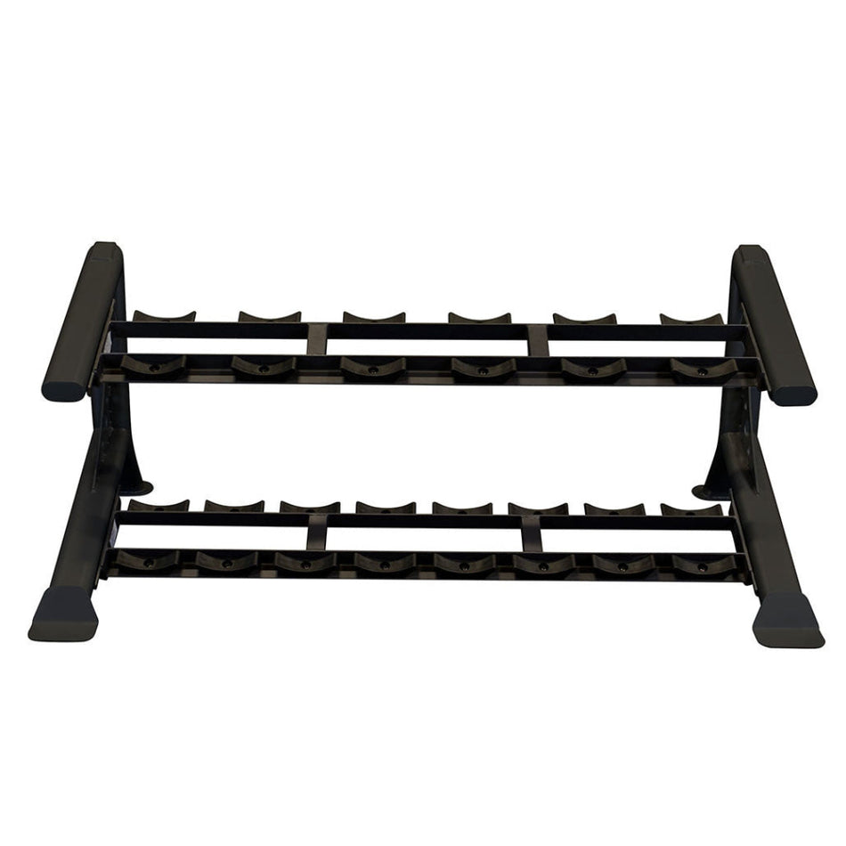 Body-Solid Pro Clubline SDKR500SD 2 Tier Saddle Dumbbell Rack_1