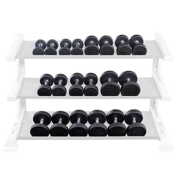 Body-Solid SDPS Rubber Round Dumbbell Set