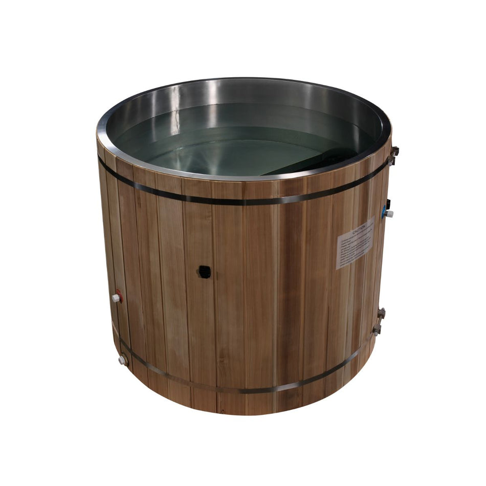 Stainless Steel Interior Barrel Cold Plunge