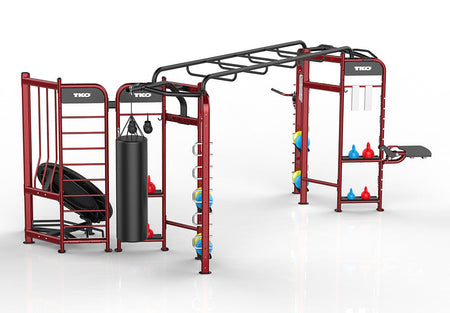 TKO Strength Stretch Rebounder Power Rack Station
