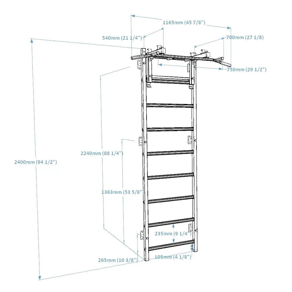 BenchK Wall Bars 731B