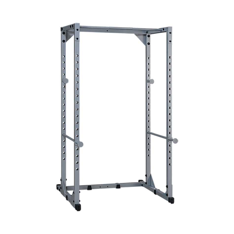 body solid powerline ppr200x power rack corner view white background