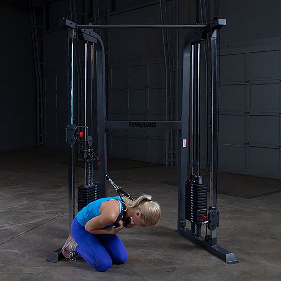 powerline pft100 functional trainer ab crunch