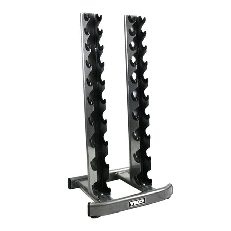 TKO 10 Pair Vertical Dumbbell Rack Set 5-50 Lb. 10 Pairs