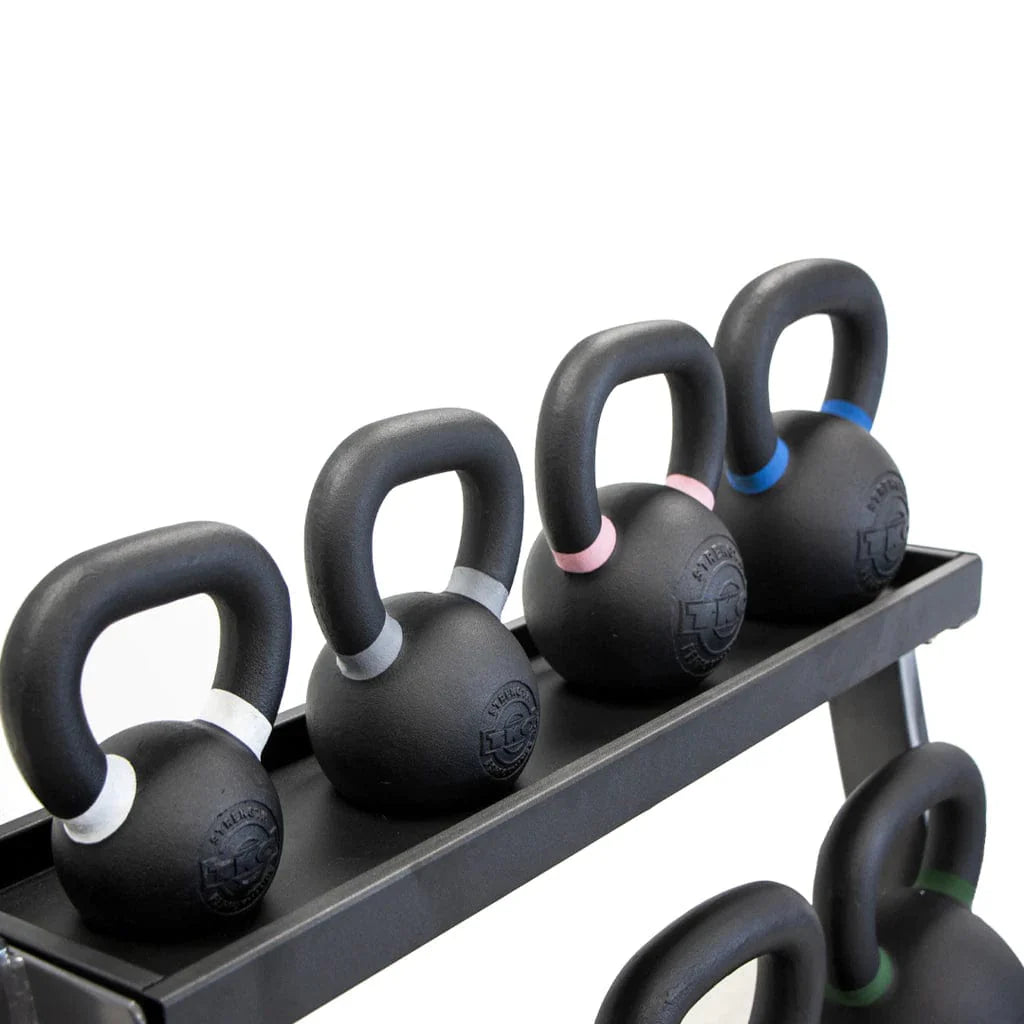 TKO 3 Tier Kettlebell Rack 856KR with Full Kettlebell Set