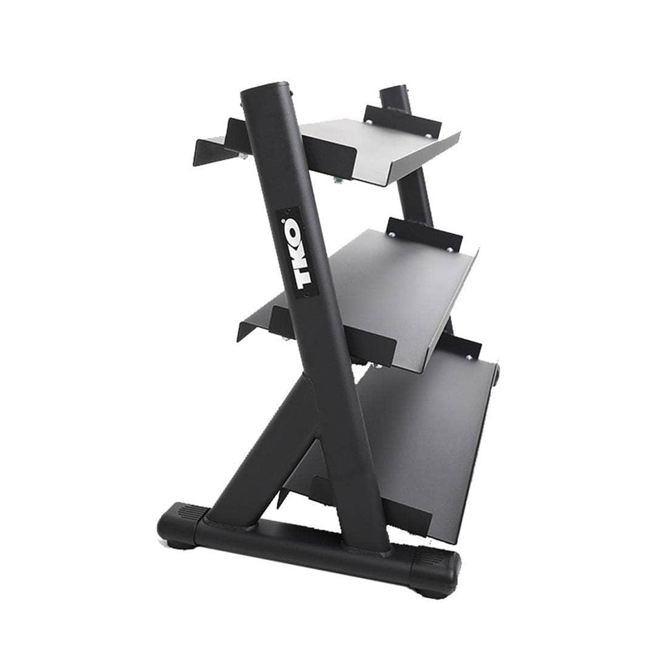 TKO Strength 3-Tier Shelf Style Dumbbell Rack For 5-50 Lbs
