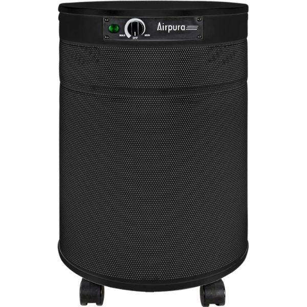 Airpura T600 DLX Air Purifier Heavy Tobacco Smoker Remover Black Front View