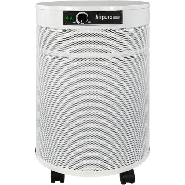 Airpura V600 Air Purifier VOCs & Chemicals w Special Blend Carbon White Front View