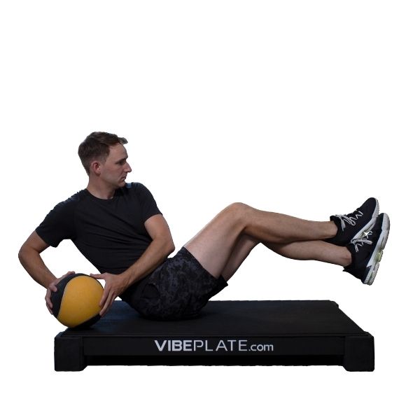VibePlate 3048 Ab Crunch With Medicine Ball