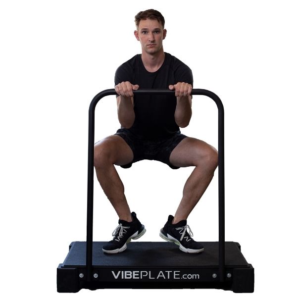 VibePlate Balance Bar Front View Legs Open Bend