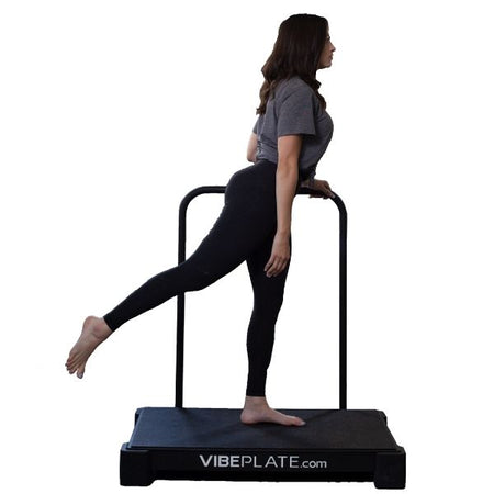 VibePlate Balance Bar Side View Out Stretch Leg