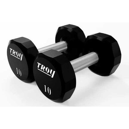 10 lbs Urethane 12 Sided Dumbbells