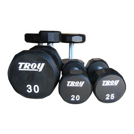 12 Sided Dumbbells Urethane Troy Barbell