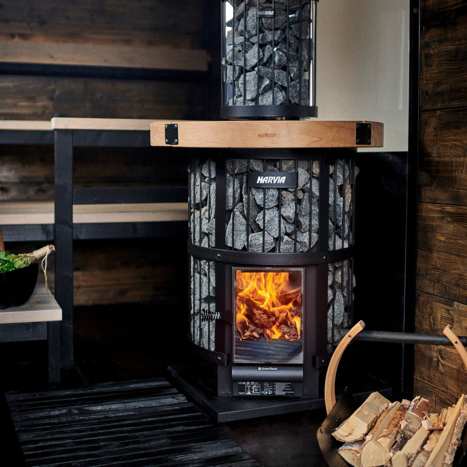 Harvia Legend 240 GreenFlame 15.9kW Wood Burning Sauna Stove | WK200LD
