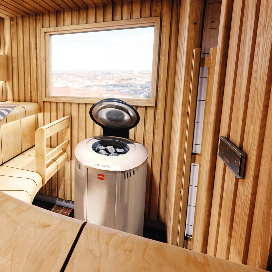 Harvia Forte Ever-Ready 6.5kW 240V Electric Sauna Heater w/ Digital Control | AF650