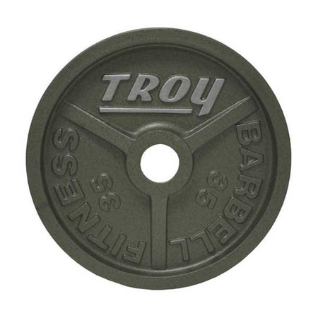 35lb Gray Wide Flange Premium Machined Olympic Plate Troy Barbell