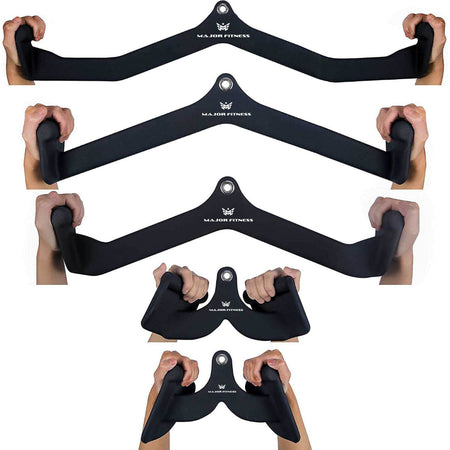 5PCS Cable Lat Pull Down Bar Combo By Major Fitness