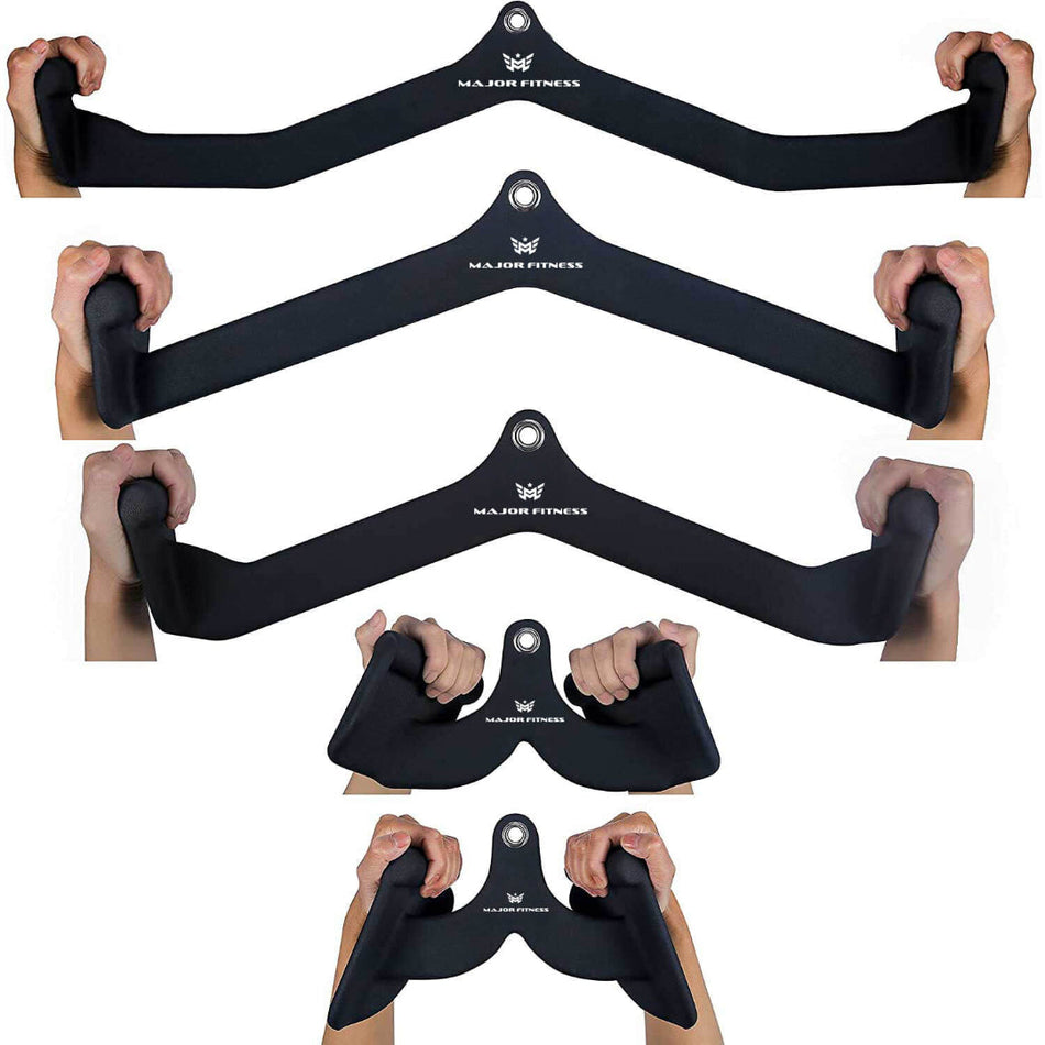 5PCS Cable Lat Pull Down Bar Combo By Major Fitness