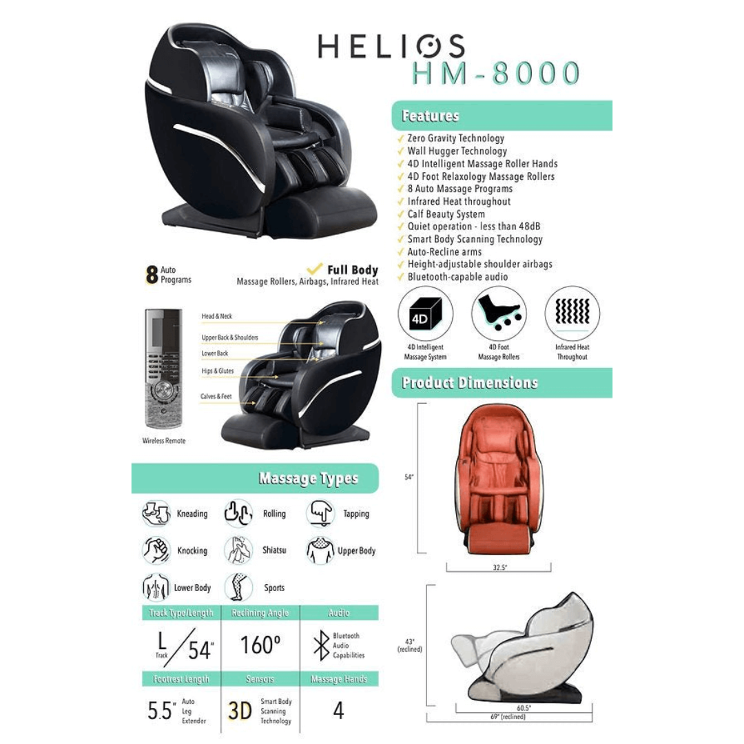 8000 Massage Chair By Helios 