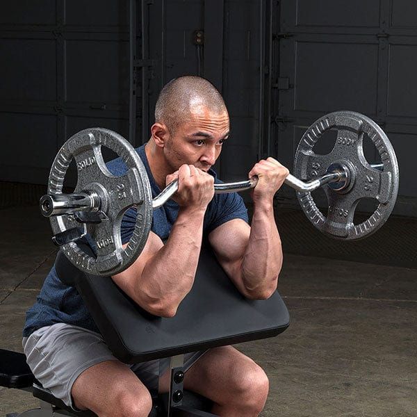 Body-Solid Cast Iron Grip Olympic Barbell Male User
