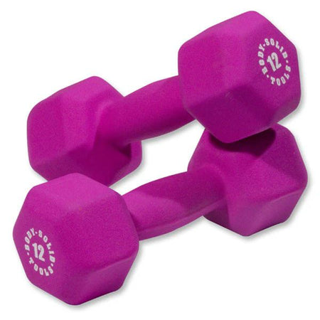 Body-Solid Dumbbells BSTND12 (Magenta)