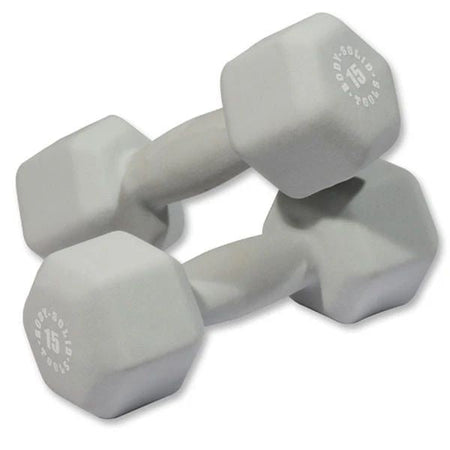 Body-Solid Dumbbells BSTND15 (Gray)