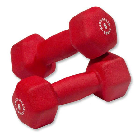 Body-Solid Dumbbells BSTND6 (Red)