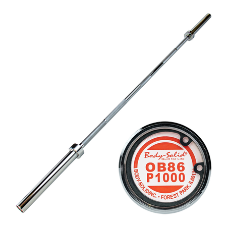 Body Solid OB86P1000 7' Olympic Power Bar