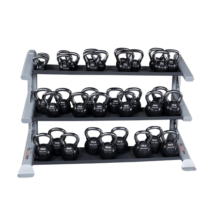 Body Solid Pro Clubline SDKR1000KB 3 Tier Kettlebell Rack