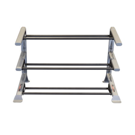 Body Solid Pro Clubline SDKR1000MB 3 Tier Medicine Ball Rack
