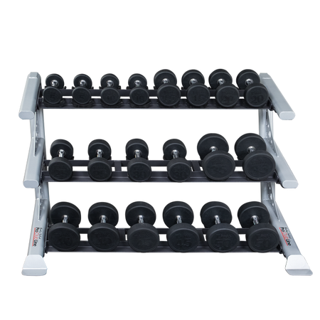 Body Solid Pro Clubline SDKR1000SD 3 Tier Saddle Dumbbell Rack