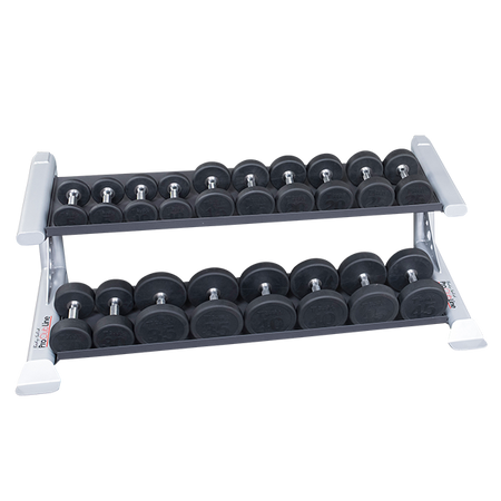 Body Solid Pro Clubline SDKR500DB 2 Tier Dumbbell Rack