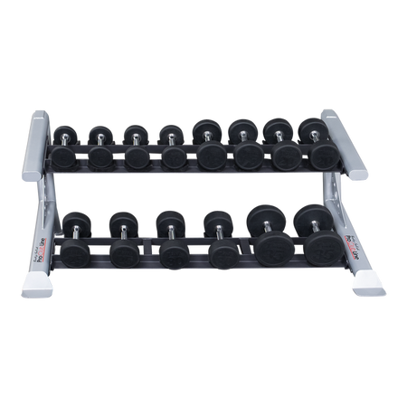 Body Solid Pro Clubline SDKR500SD 2 Tier Saddle Dumbbell Rack