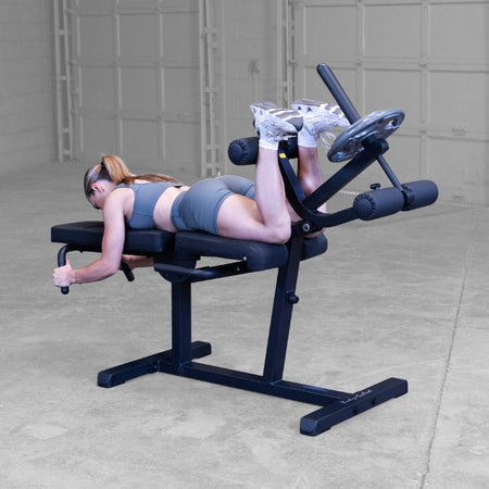 Body-Solid Seated Leg Extension & Supine Curl (GLCE365B) Female Leg Curls