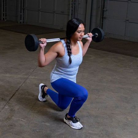 Body-Solid Tools Fixed Weight Straight Barbells Female User