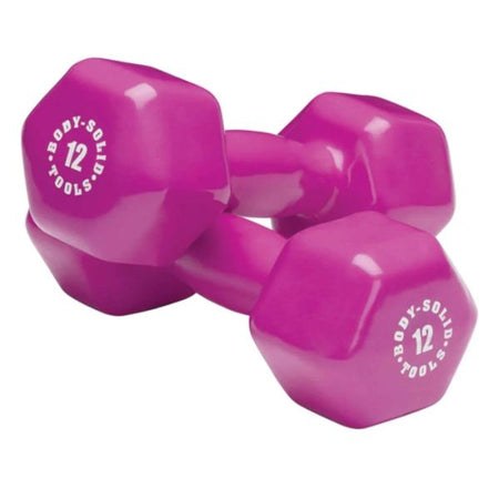 Body-Solid Tools Vinyl Dumbbell Sets BSTVD Magenta