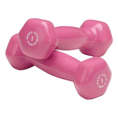 Body-Solid Tools Vinyl Dumbbell Sets BSTVD Pink
