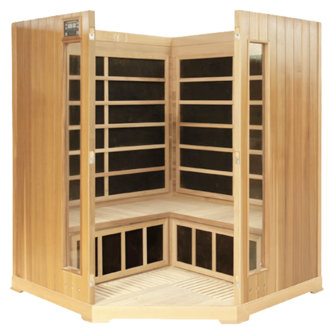 Corner FAR Infrared Sauna 4 Person By HealthSmart