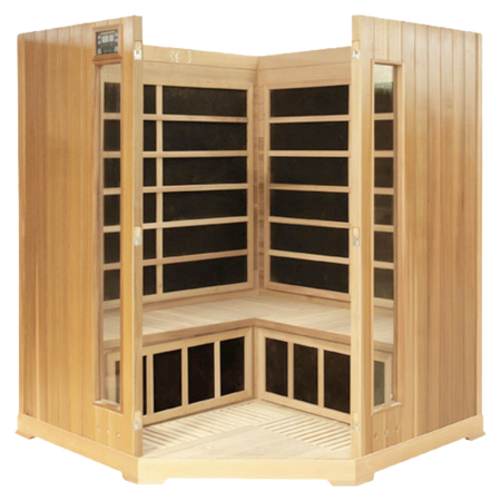 Corner FAR Infrared Sauna 4 Person By HealthSmart