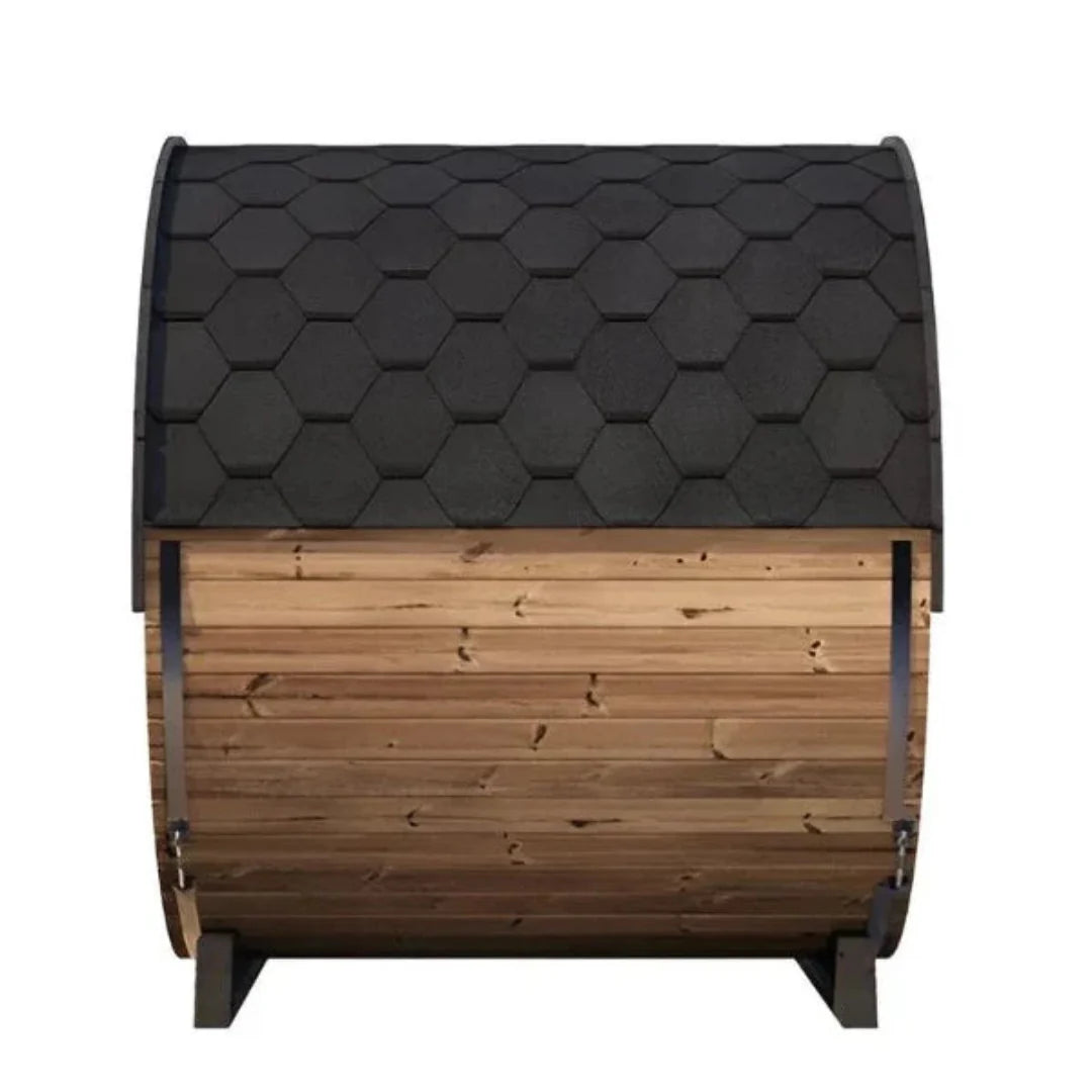 ERGO Series SaunaLife Barrel Sauna Side