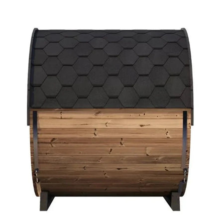 ERGO Series SaunaLife Barrel Sauna Side
