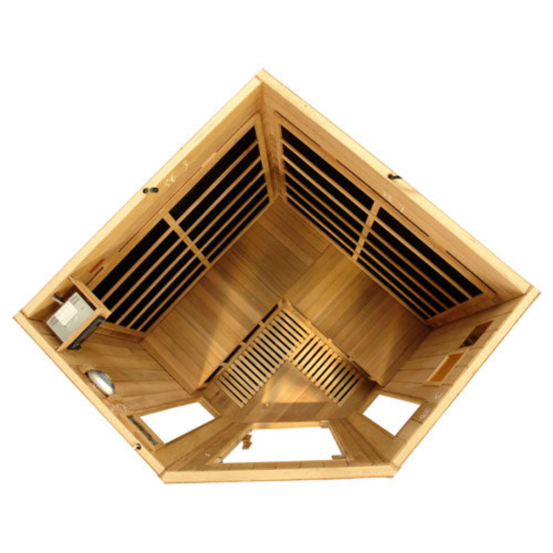 FAR Infrared Sauna HealthSmart 4 Person Corner Design