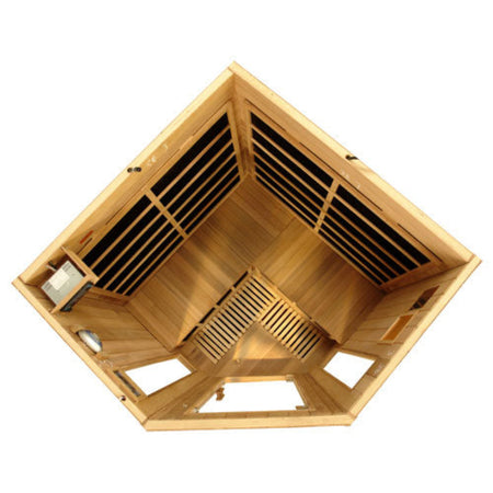 FAR Infrared Sauna HealthSmart 4 Person Corner Design
