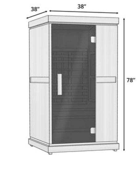FD 1 One Person Full Spectrum Infrared Sauna By Finnmark