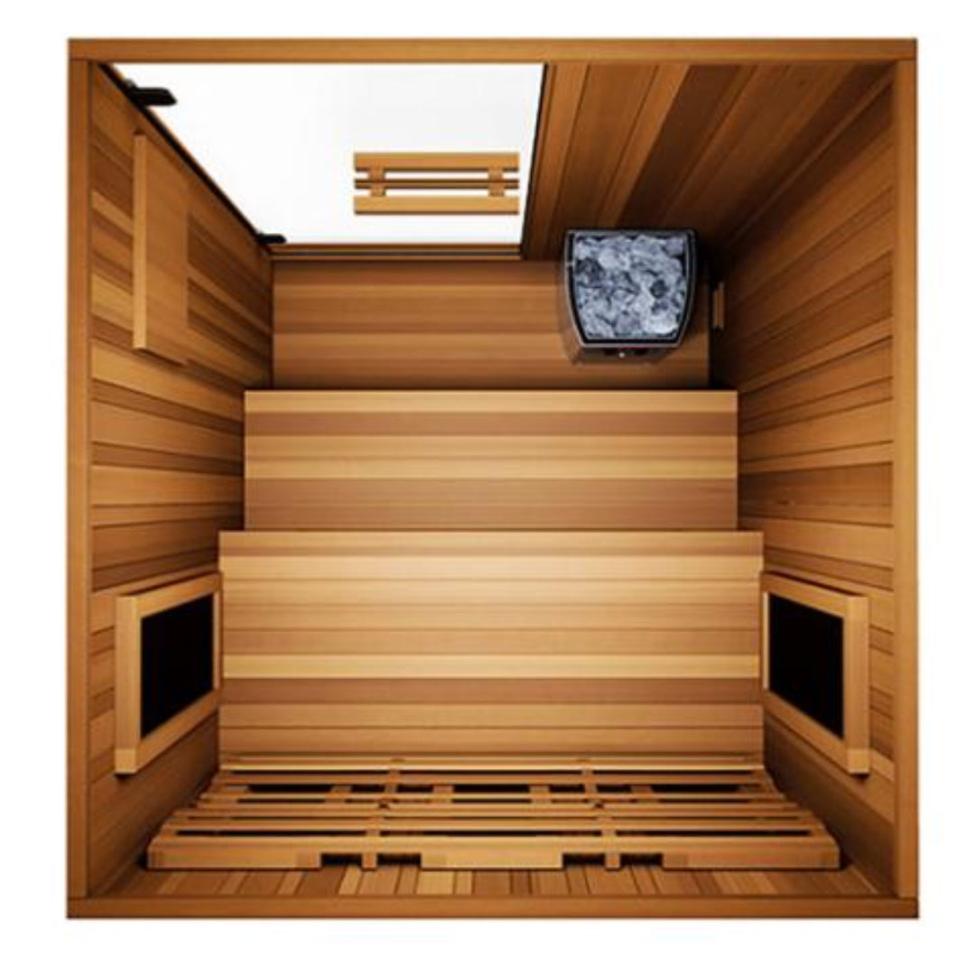FD 4 Hybrid Full Spectrum Infrared Sauna 2 Person Home Infrared Sauna
