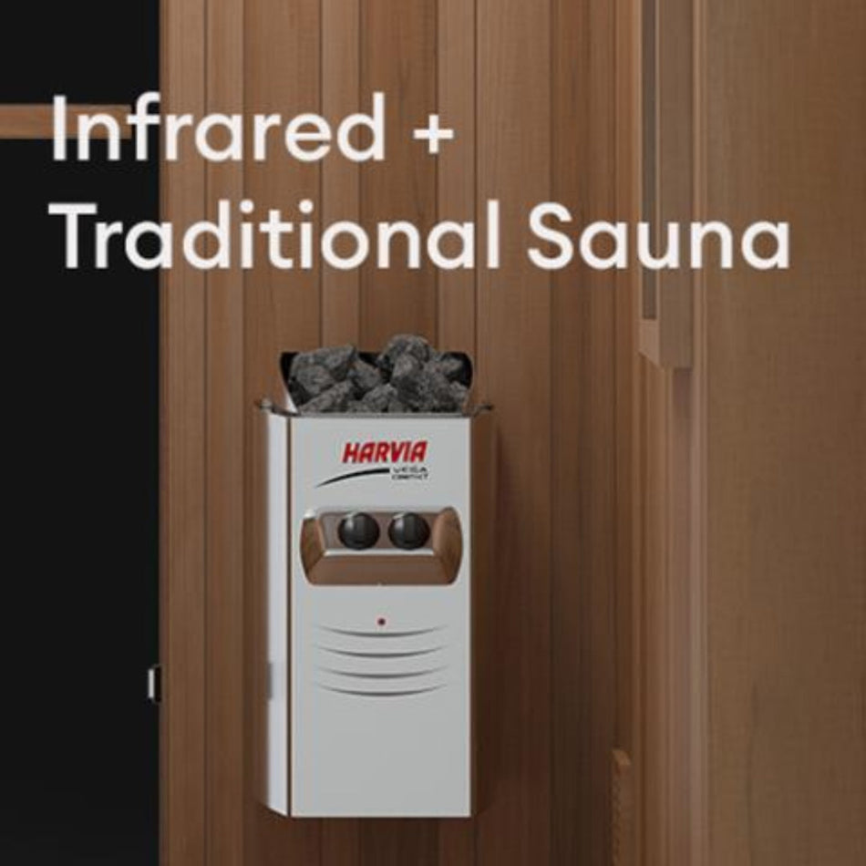 FD 4 Two Person Hybrid Full Spectrum Infrared Sauna By Finnmark