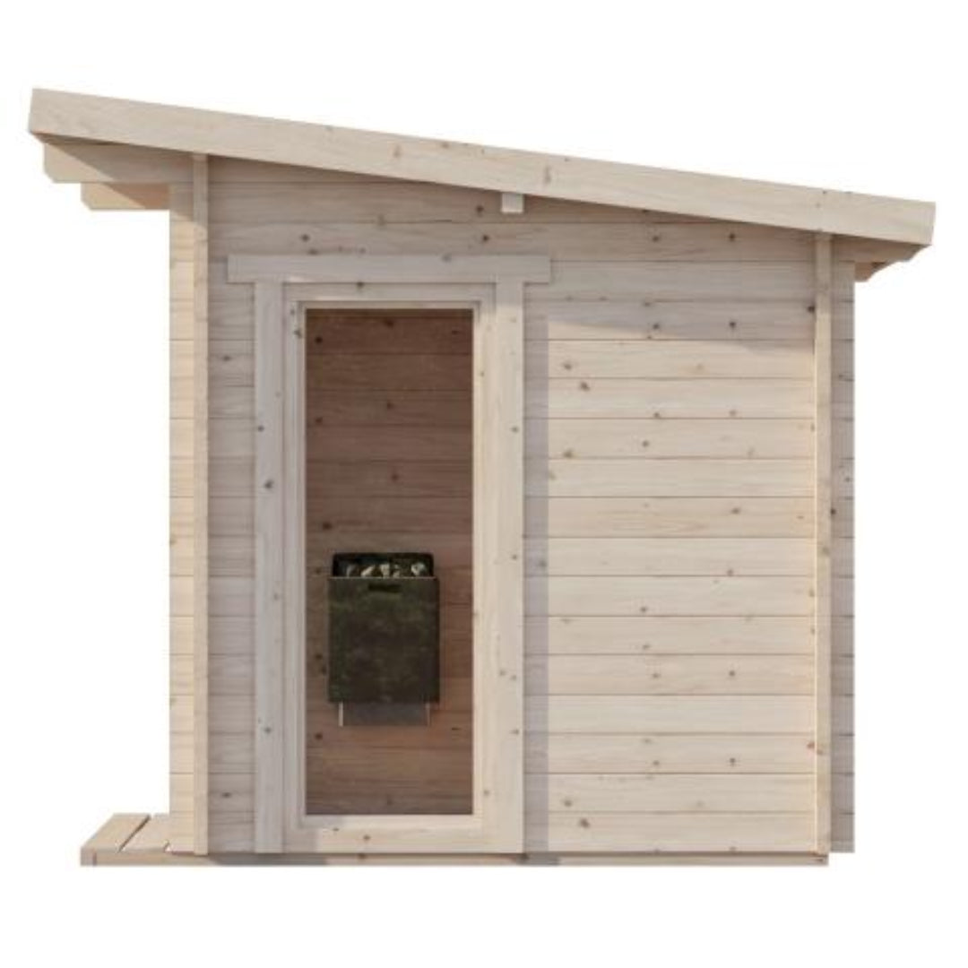 G4 Garden Series Model Traditional Outdoor Sauna Side Door